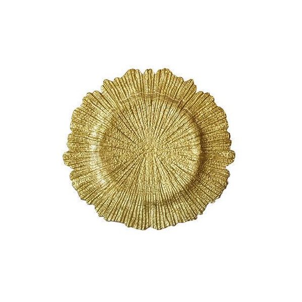 Тарелка подстановочная декоративная (золото)