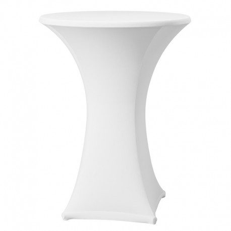 Стрейч чехол на коктейльный стол (Белый)